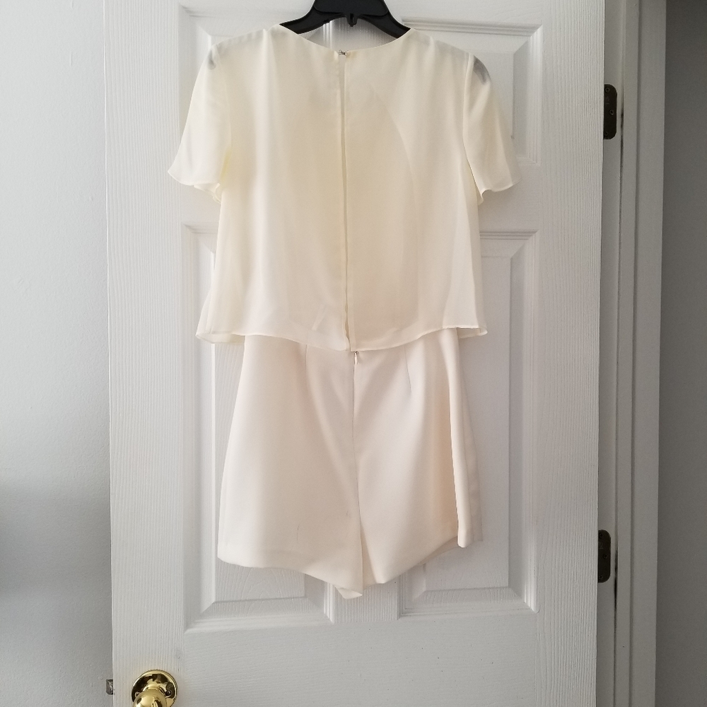 Bcbgeneration Cream Open Back Romper - image 2